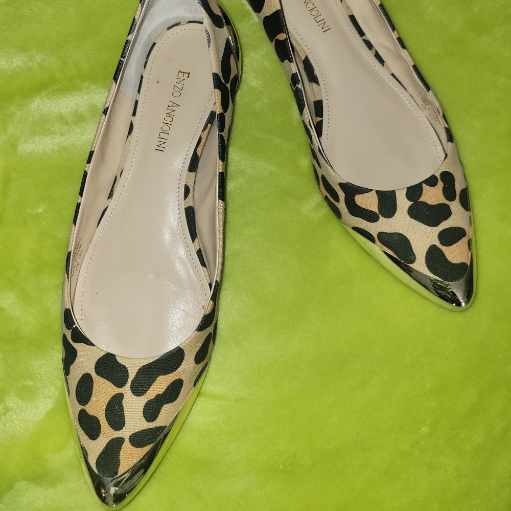 Enzo A leopard flats